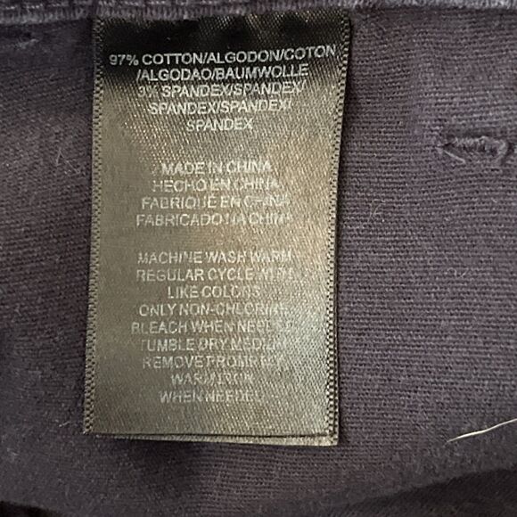 Jones New York The Chino Pants Women’s Cotton Spandex Blend Navy Blue size 10 - Picture 9 of 10